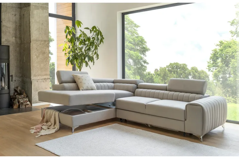 Laurece Schäslongsoffa Vänster - Beige (Art.nr 1253654) — Beige