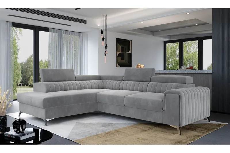 Laurece Schäslongsoffa Vänster - Grå (Art.nr 1253768) — Grå