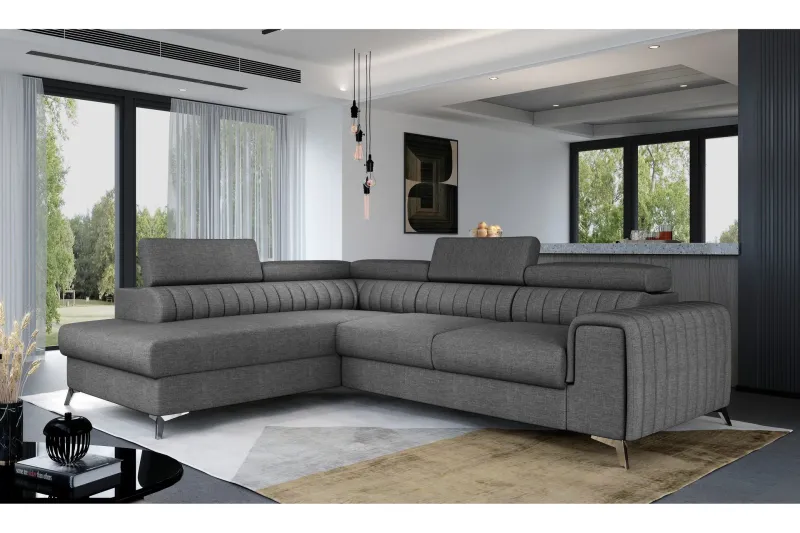 Laurece Schäslongsoffa Vänster - Grå (Art.nr 1253677) — Grå