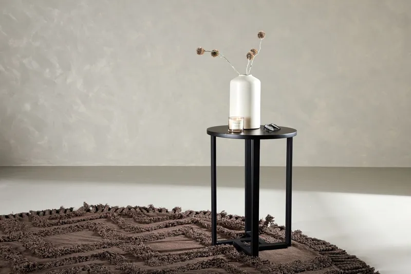 Lawton Soffbord 55 cm Runt - Svart — Venture Home