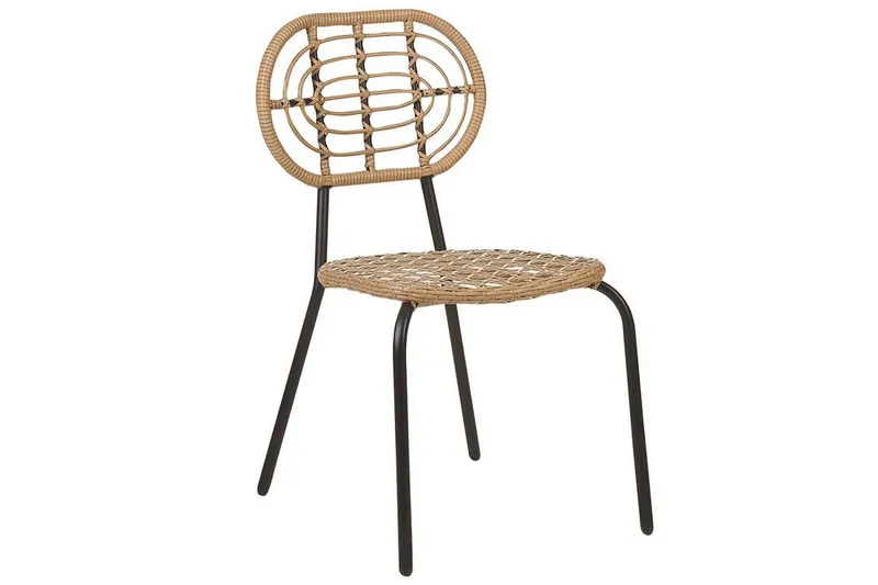 Leamington Matstol Utomhus - Natural/Beige/Svart (Art.nr 3058429) — Natural/Beige/Svart