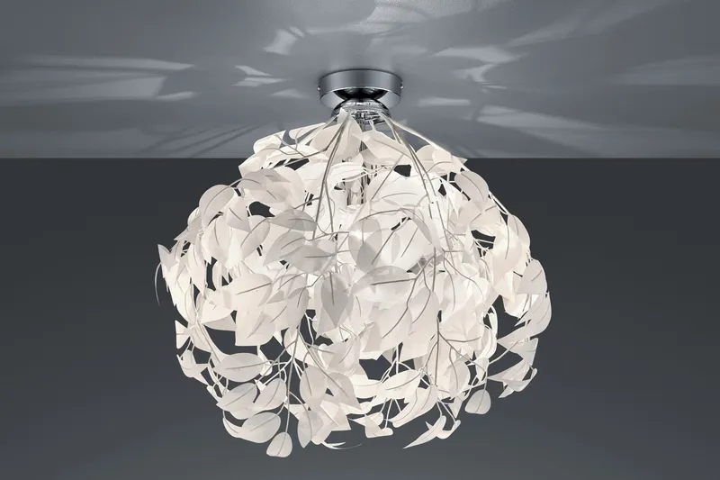 Leavy Plafond 38cm E27 vit - Vit — Trio Lighting