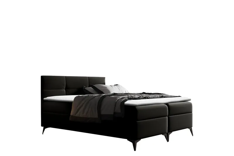 Leckersbo Sängpaket Kontinentalsäng 140x200 cm - Svart — Svart