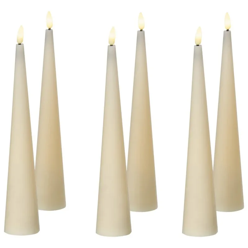 LED-ljus Aurum Set med 6 - Vit — Vit
