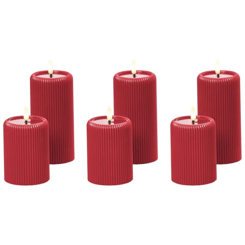 LED-ljus Noisette Set med 6 - Röd — Röd