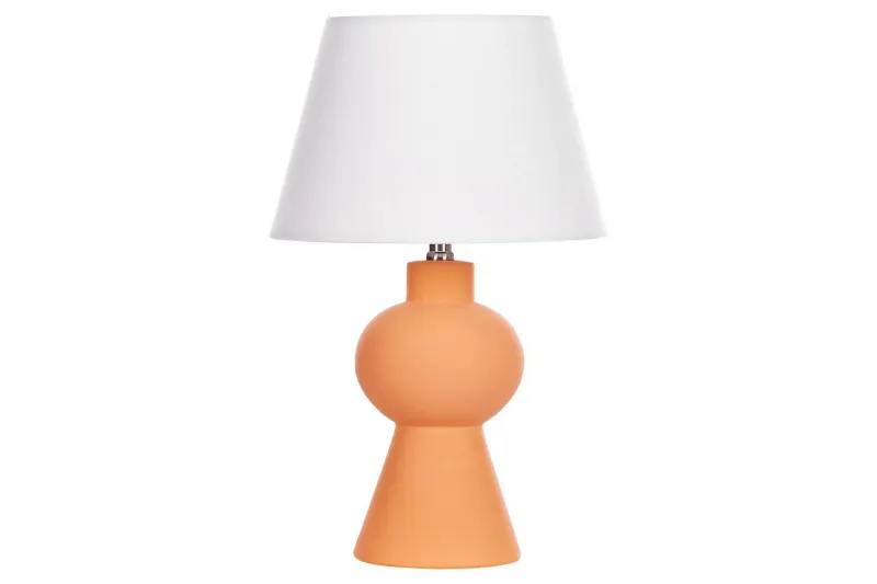 Lemiros Bordslampa 48 cm E27 - Orange/Vit — Orange/Vit