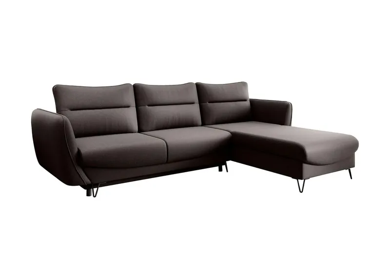 Lence Bäddsoffa m. Divan Förvaring - Brun (Art.nr 1596949) — Brun