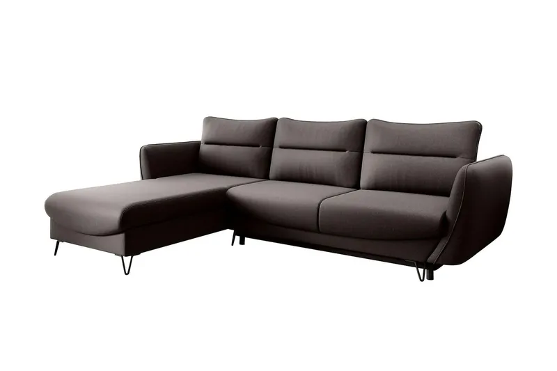 Lence Bäddsoffa m. Divan Förvaring - Brun (Art.nr 1596923) — Brun