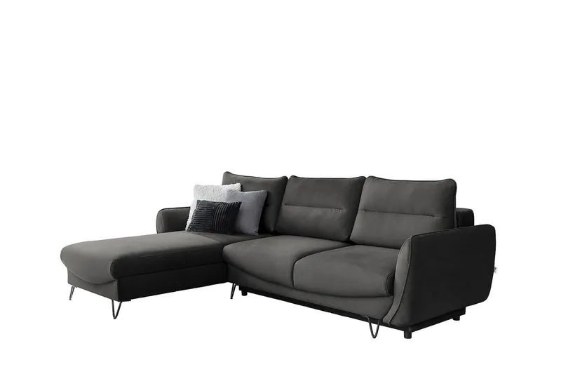 Lence Bäddsoffa m. Divan Förvaring - Grå (Art.nr 1596874) — Grå
