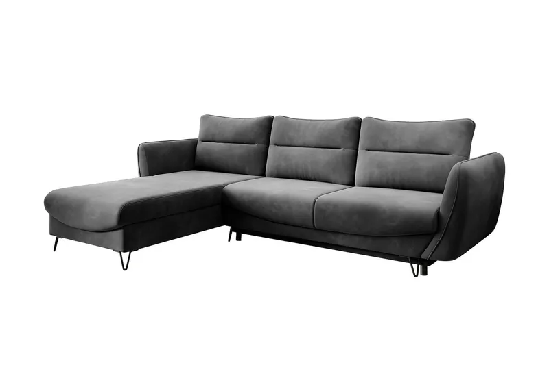 Lence Bäddsoffa m. Divan Förvaring - Grå (Art.nr 1596875) — Grå