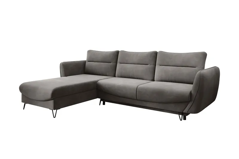 Lence Bäddsoffa m. Divan Förvaring - Grå (Art.nr 1596903) — Grå