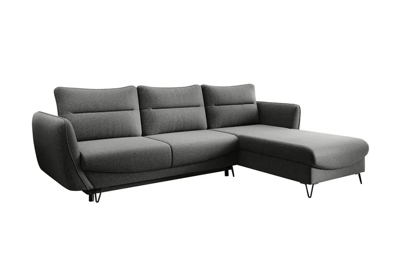 Lence Bäddsoffa m. Divan Förvaring - Grå (Art.nr 1596955) — Grå