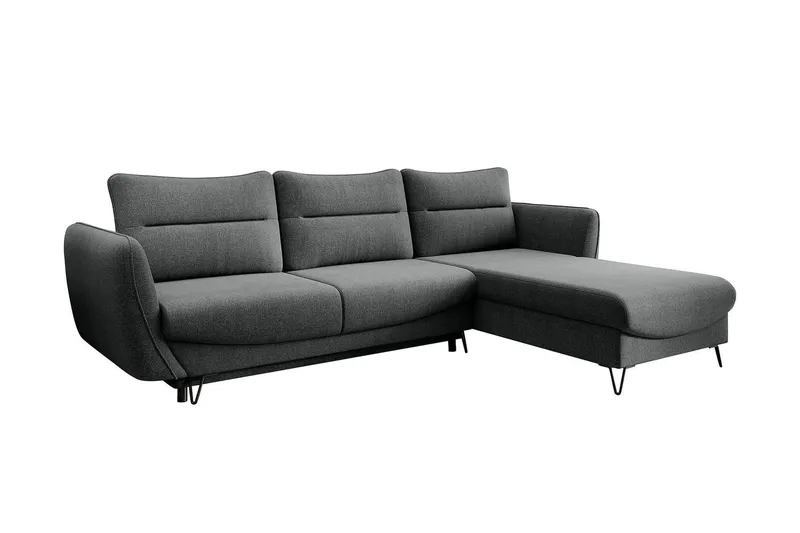 Lence Bäddsoffa m. Divan Förvaring - Grå (Art.nr 1596990) — Grå