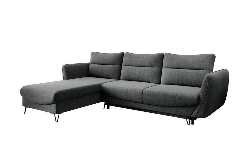 Lence Bäddsoffa m. Divan Förvaring - Grå (Art.nr 1596871) — Grå