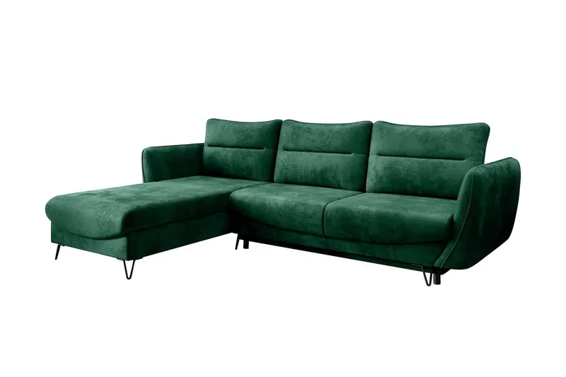 Lence Bäddsoffa m. Divan Förvaring - Grön (Art.nr 1596963) — Grön