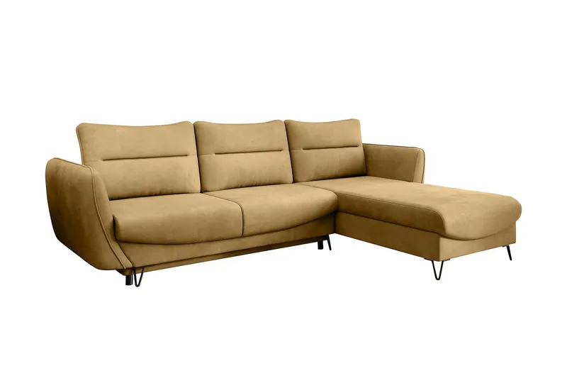 Lence Bäddsoffa m. Divan Förvaring - Gul (Art.nr 1596944) — Gul