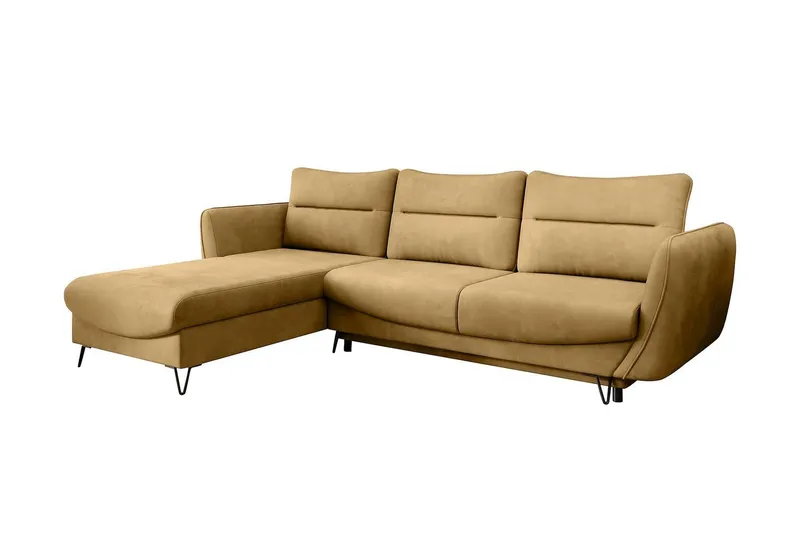 Lence Bäddsoffa m. Divan Förvaring - Gul (Art.nr 1596891) — Gul