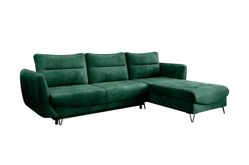 Lence Bäddsoffa m. Divan Förvaring - Mörkgrön (Art.nr 1596921) — Mörkgrön