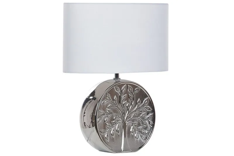 Lenkher Bordslampa 48 cm E27 - Silver/Vit — Silver/Vit