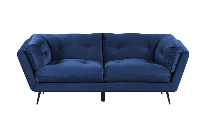 Lenvik 3-sits Soffa - Sammet/Blå — Sammet/Blå
