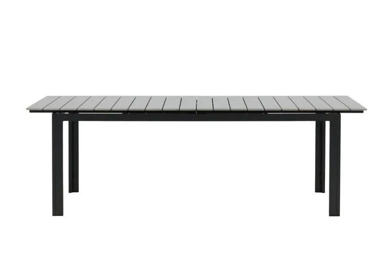 Levels Förlängningsbart Matbord Utomhus 224-324 cm - Grå/Svart — Venture Home