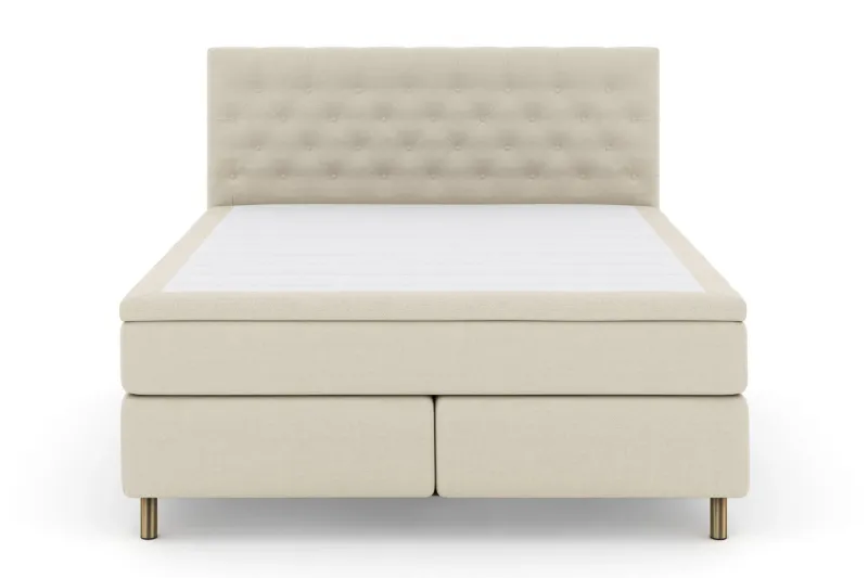 LEXI No 6 Sängpaket 210x210 Medium Watergel - Beige/Koppar — Beige/Koppar