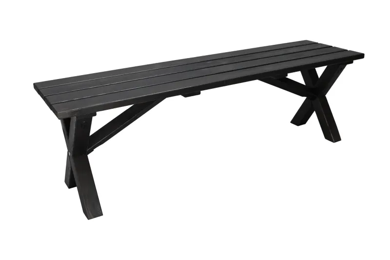 Lietinna Utebänk 140 cm - Svart — Svart