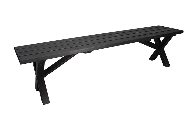 Lietinna Utebänk 180 cm - Svart — Svart