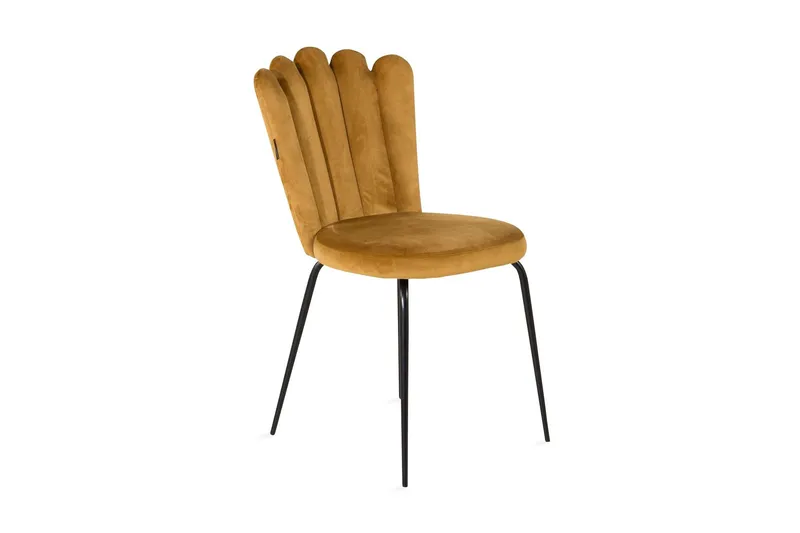 Limhamn Stol Sammet - Gul (Art.nr 778980) — Furniture Fashion