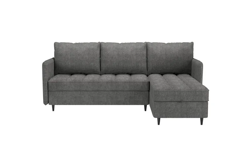 Lindhus Soffa med Divan 3-sits - Grå — Loft24