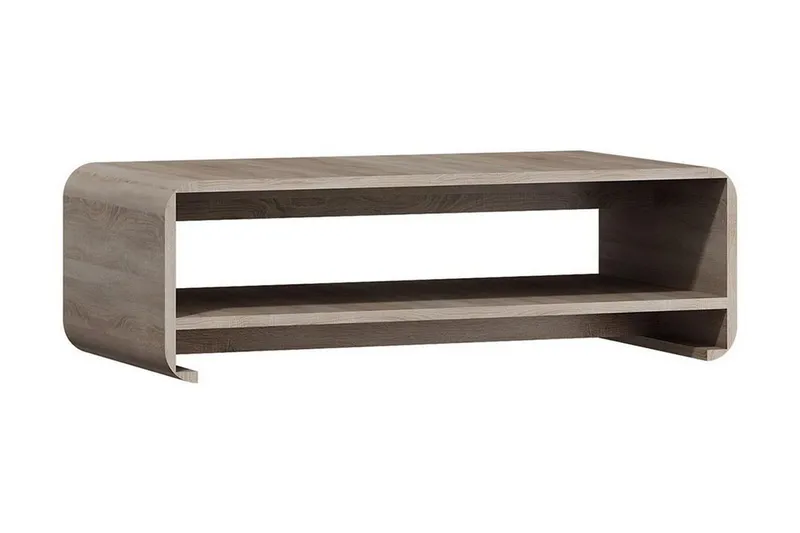 Linksa Soffbord 120 cm med Förvaring Hylla Beige\|\|Grey