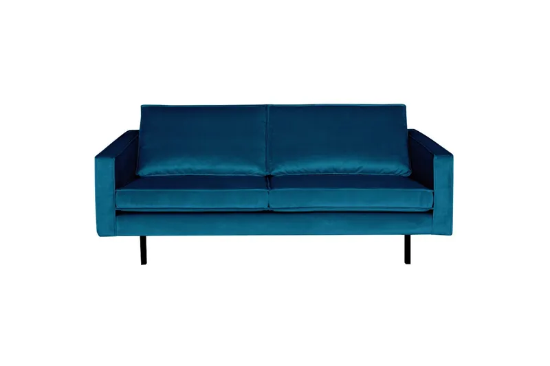 Lissbon 2,5-sits Sammetssoffa - Blå — WOOOD