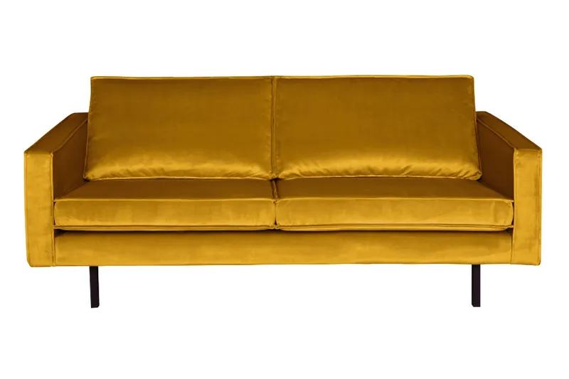 Lissbon 2,5-sits Sammetssoffa - Ockra — WOOOD
