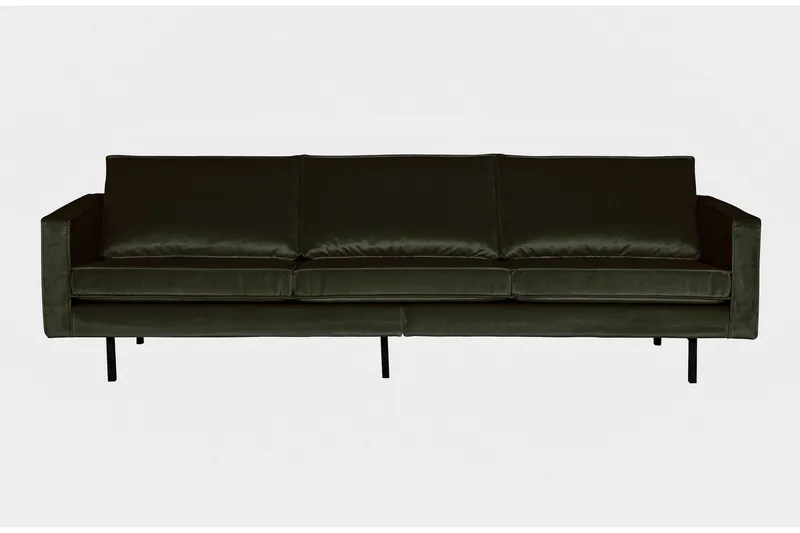 Lissbon 3-sits Sammetssoffa - Grön (Art.nr 296914) — WOOOD