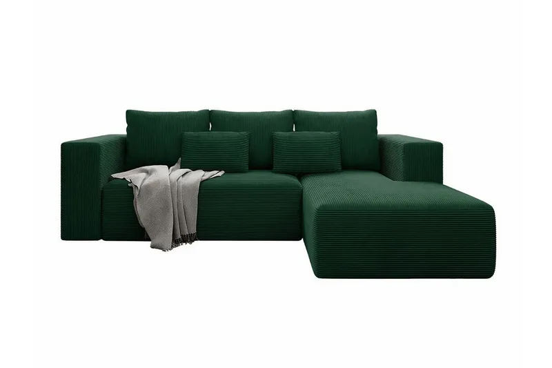 Listowel 3-sits Hörnbäddsoffa Green