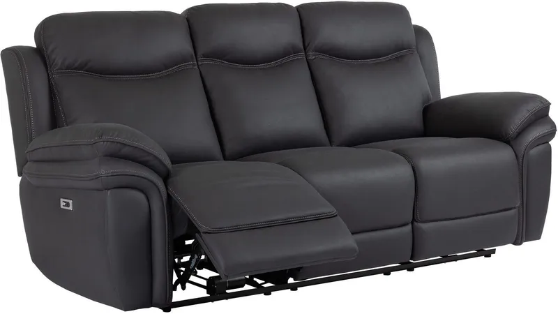 Livaro Reclinersoffa 3-sits Elektrisk - Svart — Svart