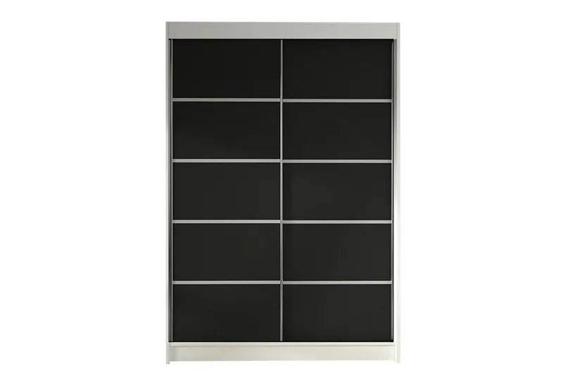 Liverpool Garderob 120x200 cm - Svart/Vit (Art.nr 3067773) — Svart/Vit