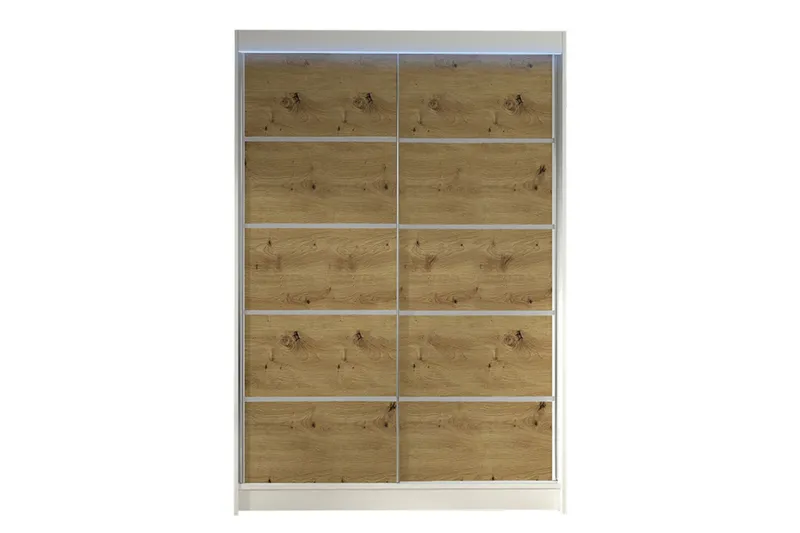 Liverpool Garderob 120x200 cm - Vit/Brun — Vit/Brun