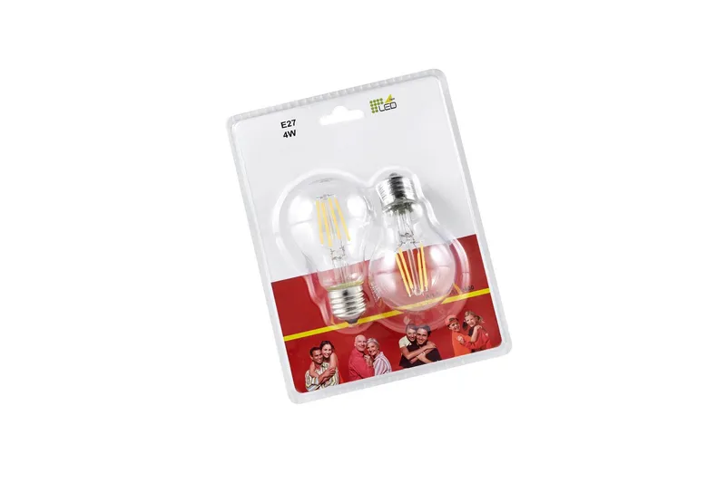 LK LED E27 filament classic 4W 470lm 3000K filament 2-PK — Trio Lighting