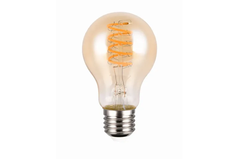 LK LED E27 filament classic 7W 400lm 1800K brun switch dimmer — Trio Lighting
