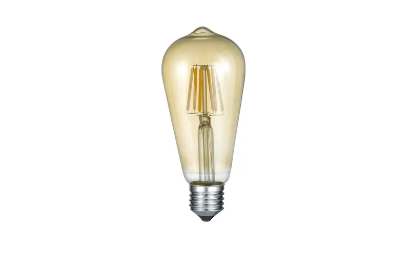 LK LED E27 filament industrial 6W 420lm 2700K brun - Brun — Trio Lighting