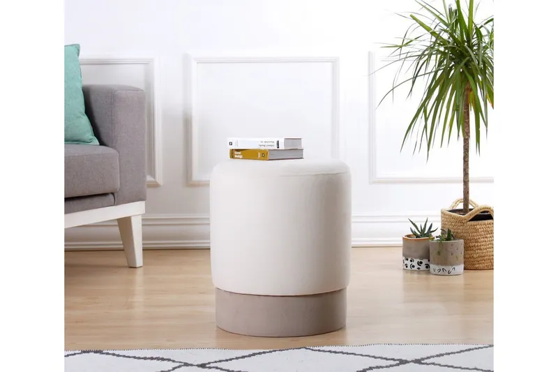 Lockport Sittpuff 38 cm - Beige — Beige