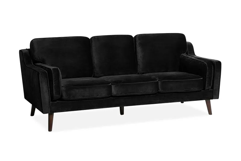 Lokka Soffa 3 Sits - Svart — Svart