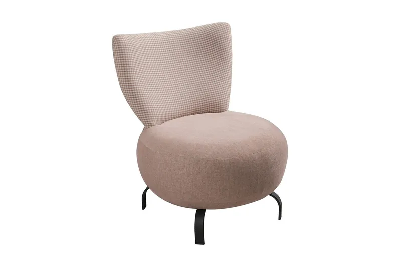 Lolya Fåtölj - Rosa/Svart — Rosa/Svart