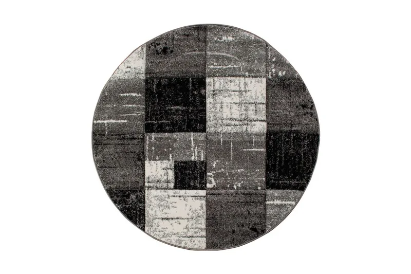 London Square Friezematta Rund 160 - Svart — KM Home