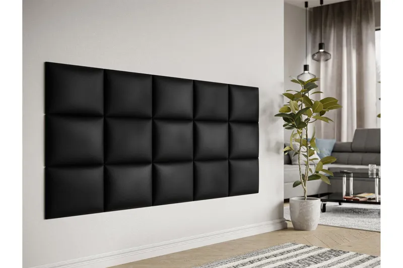 Lornel Stoppad Väggpanel 40x30 cm - Mörkgrå — Mörkgrå