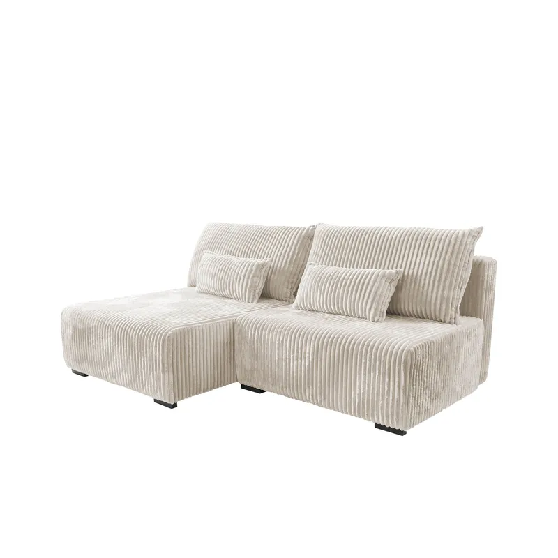 Lorynn 3-sits Bäddsoffa med divan - beige (Art.nr 3433610) — beige