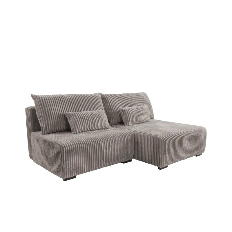 Lorynn 3-sits Bäddsoffa med divan - grå (Art.nr 3433611) — grå