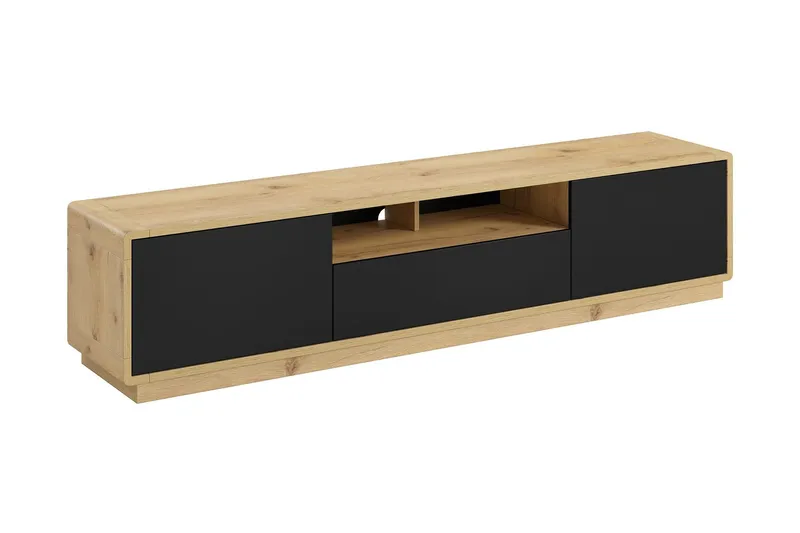 Louetta Tv-bänk 200 cm - Brun/Svart — Brun/Svart