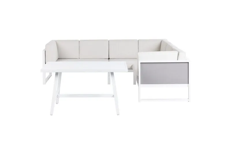 Loungegrupp Castella/Fratte Vit/Grå - Vit/Grå — Vit/Grå